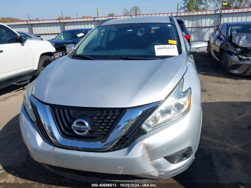 2017 Nissan Murano Sv VIN: 5N1AZ2MG7HN116576 Lot: 40696613