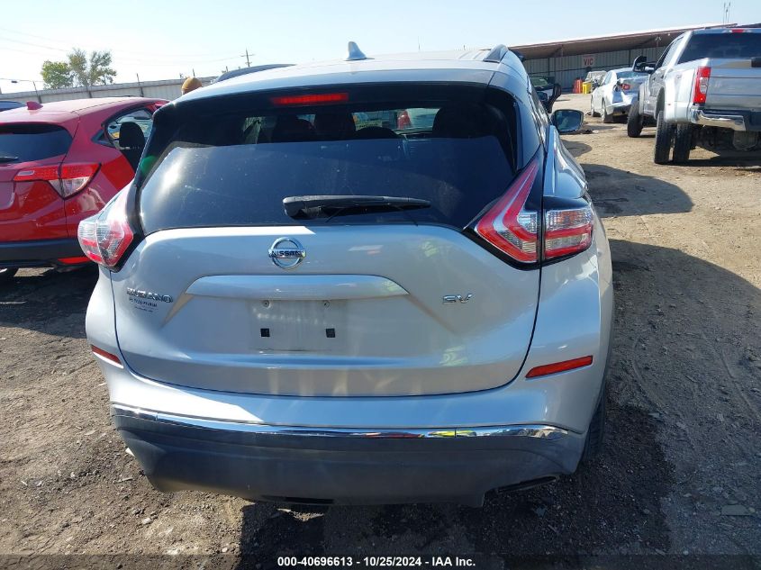 2017 Nissan Murano Sv VIN: 5N1AZ2MG7HN116576 Lot: 40696613