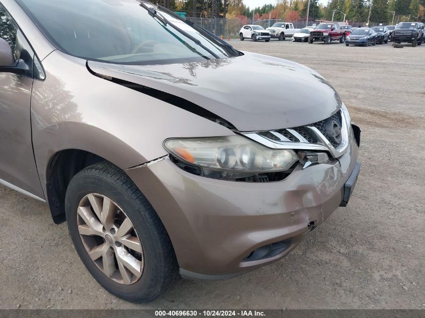 2012 Nissan Murano Sl VIN: JN8AZ1MU3CW113587 Lot: 40696630