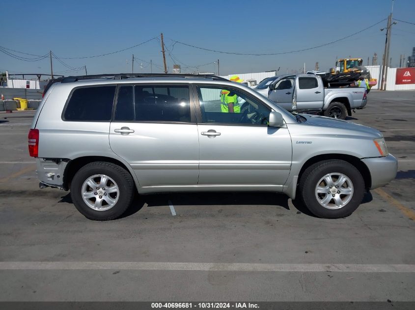 2003 Toyota Highlander Limited V6 VIN: JTEGF21AX30117116 Lot: 40696681