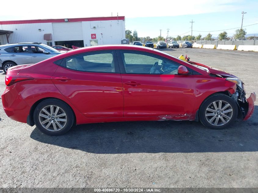 2014 Hyundai Elantra Se VIN: KMHDH4AE8EU167584 Lot: 40696720