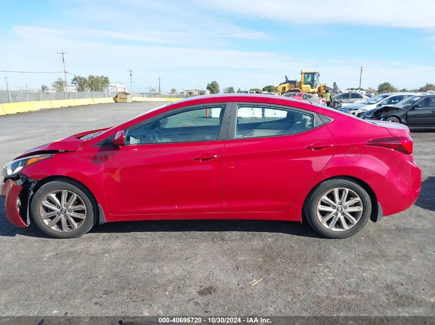 2014 Hyundai Elantra Se VIN: KMHDH4AE8EU167584 Lot: 40696720