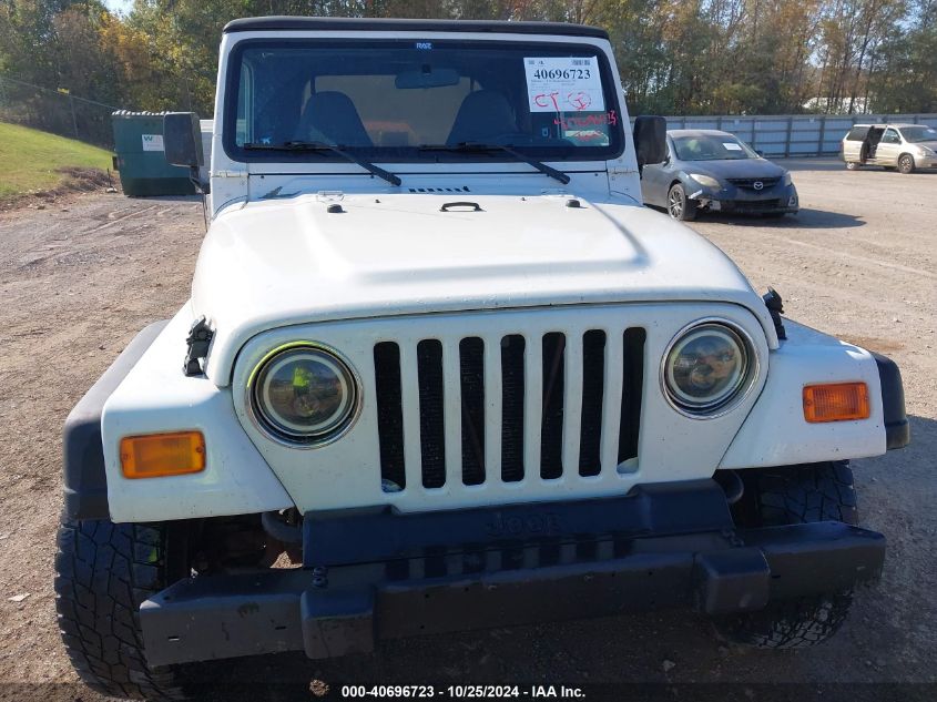 2001 Jeep Wrangler Sport VIN: 1J4FA49SX1P324126 Lot: 40696723