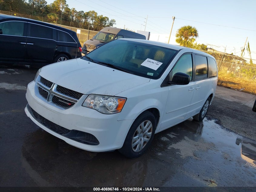 Vin: 2c4rdgbg6gr284846, lot: 41186070, dodge grand caravan se 20162