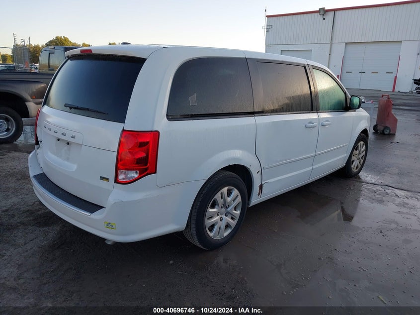 Vin: 2c4rdgbg6gr284846, lot: 41186070, dodge grand caravan se 20164