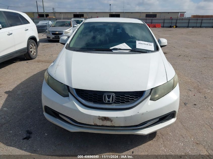 2013 Honda Civic Lx VIN: 19XFB2F51DE058358 Lot: 40696840