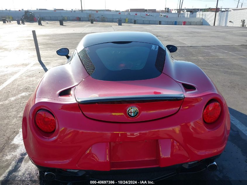 2015 Alfa Romeo 4C VIN: ZARBAAA49FM156347 Lot: 40697386