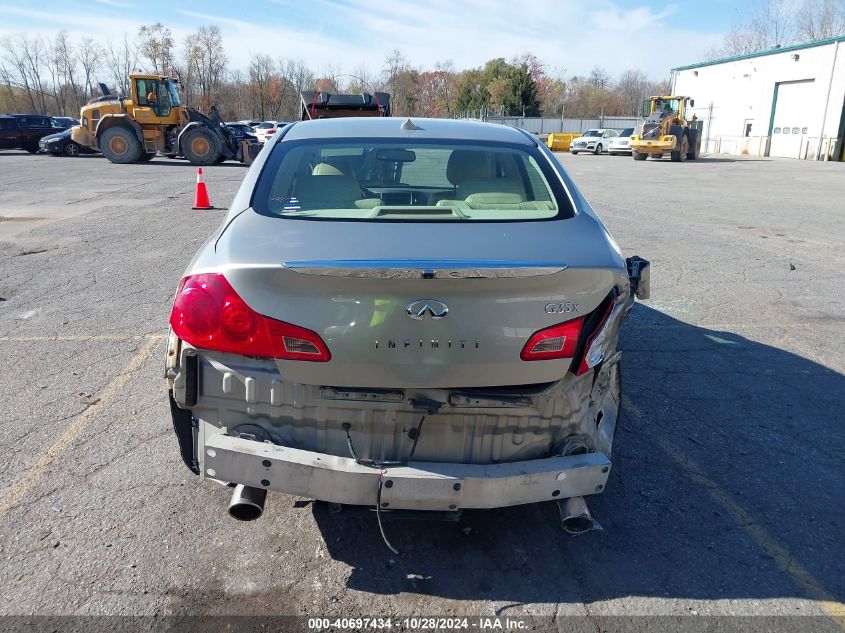 2008 Infiniti G35X VIN: JNKBV61F58M255102 Lot: 40697434