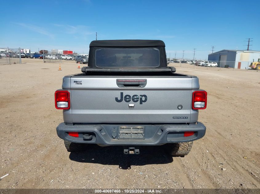 2020 Jeep Gladiator Sport S 4X4 VIN: 1C6HJTAG9LL109953 Lot: 40697468