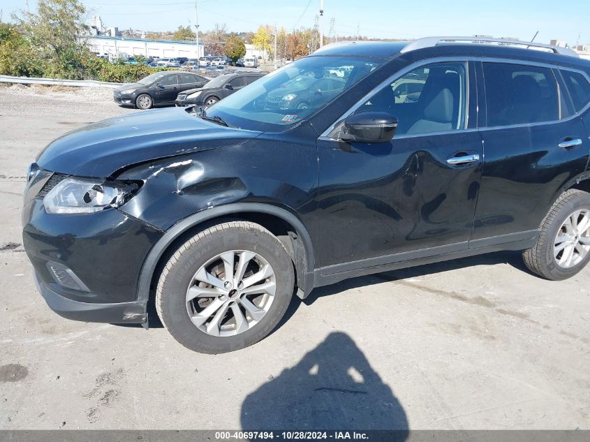 2016 Nissan Rogue Sv VIN: KNMAT2MV9GP614561 Lot: 40697494