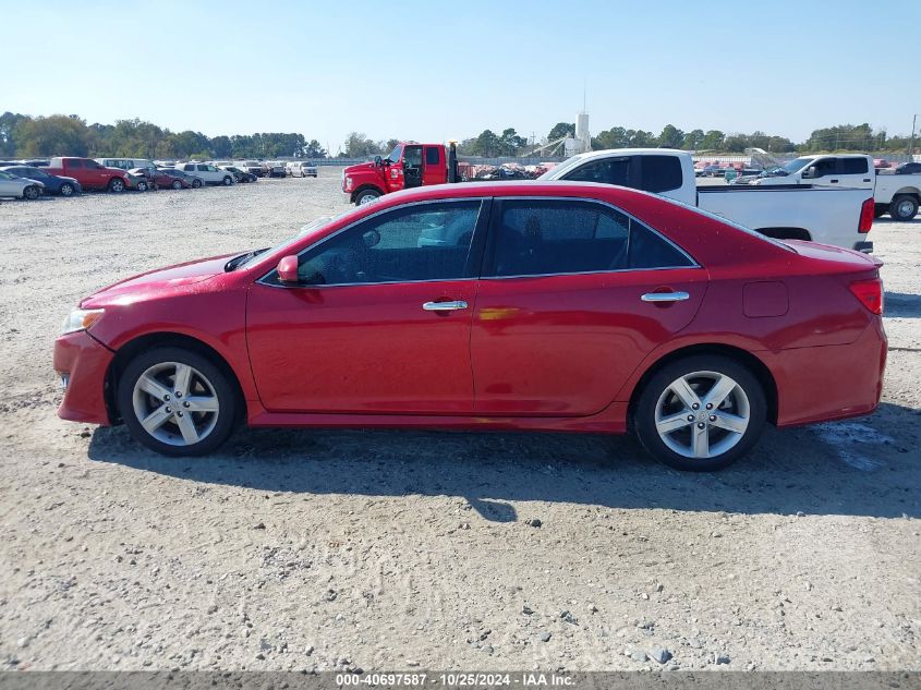 2014 Toyota Camry Se VIN: 4T1BF1FKXEU748322 Lot: 40697587