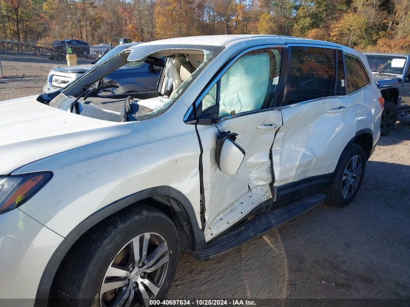 2016 Honda Pilot Ex VIN: 5FNYF6H43GB044212 Lot: 40697634