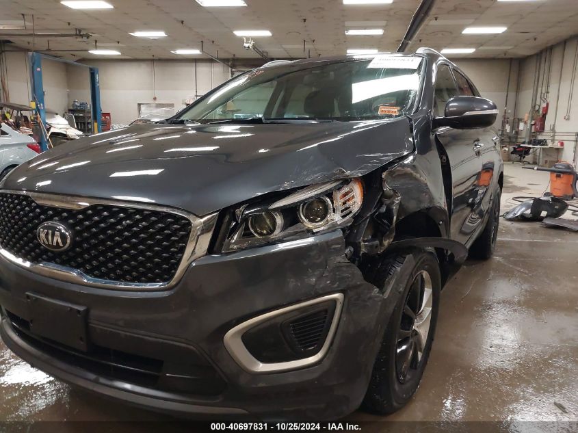 2018 Kia Sorento 2.4L Lx VIN: 5XYPGDA35JG347216 Lot: 40697831