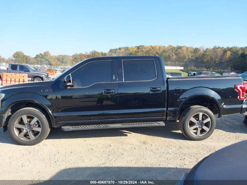 2017 Ford F-150 Lariat VIN: 1FTEW1EG9HKD18179 Lot: 40697870