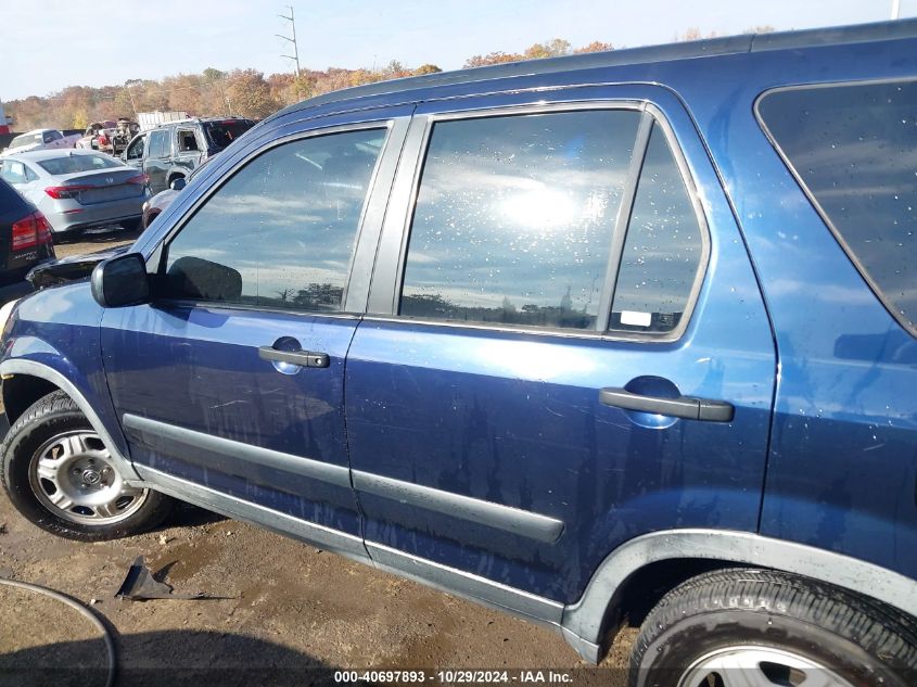 2006 Honda Cr-V Lx VIN: JHLRD78536C029961 Lot: 40697893