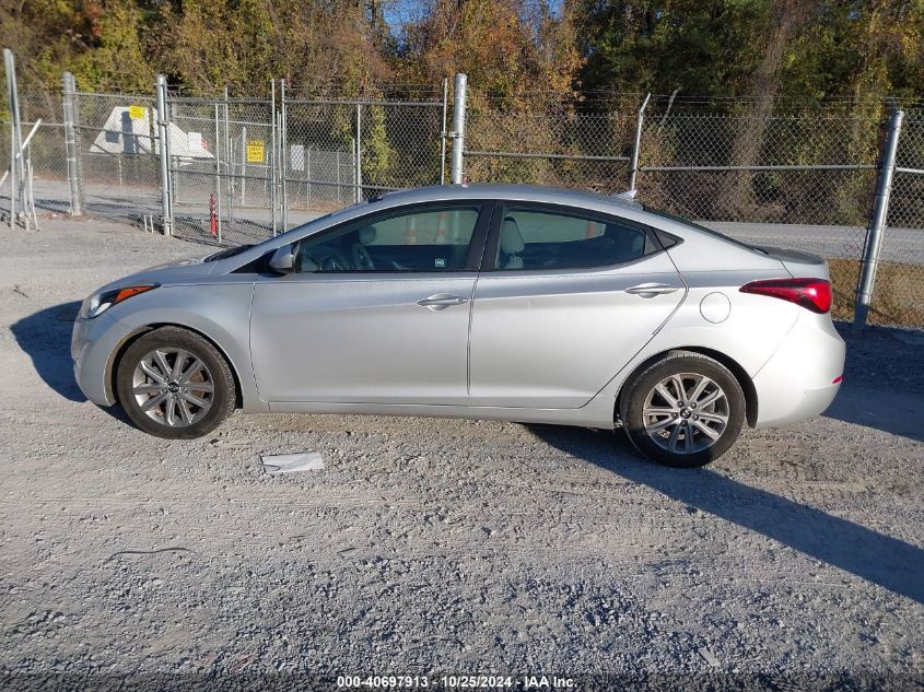 2015 Hyundai Elantra Se VIN: 5NPDH4AE5FH638297 Lot: 40697913