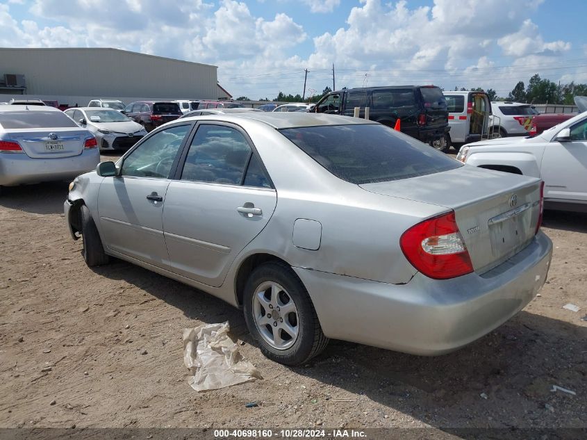 2002 Toyota Camry Le VIN: 4T1BE32K72U639820 Lot: 40698160