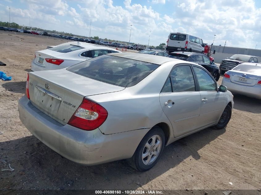 2002 Toyota Camry Le VIN: 4T1BE32K72U639820 Lot: 40698160