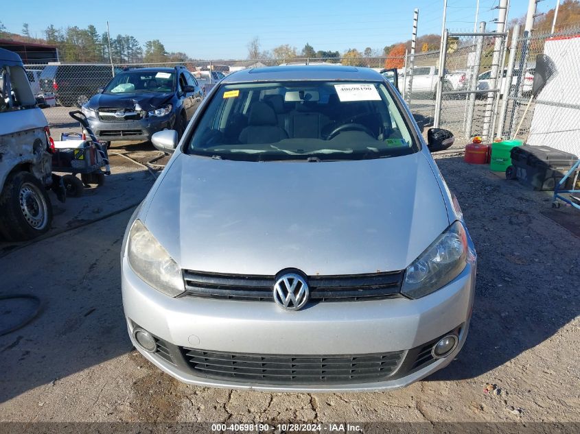 2011 Volkswagen Golf Tdi 4-Door VIN: WVWDM7AJ3BW176787 Lot: 40698190