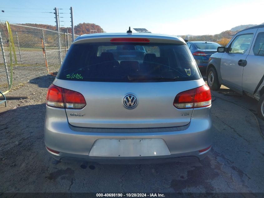 2011 Volkswagen Golf Tdi 4-Door VIN: WVWDM7AJ3BW176787 Lot: 40698190