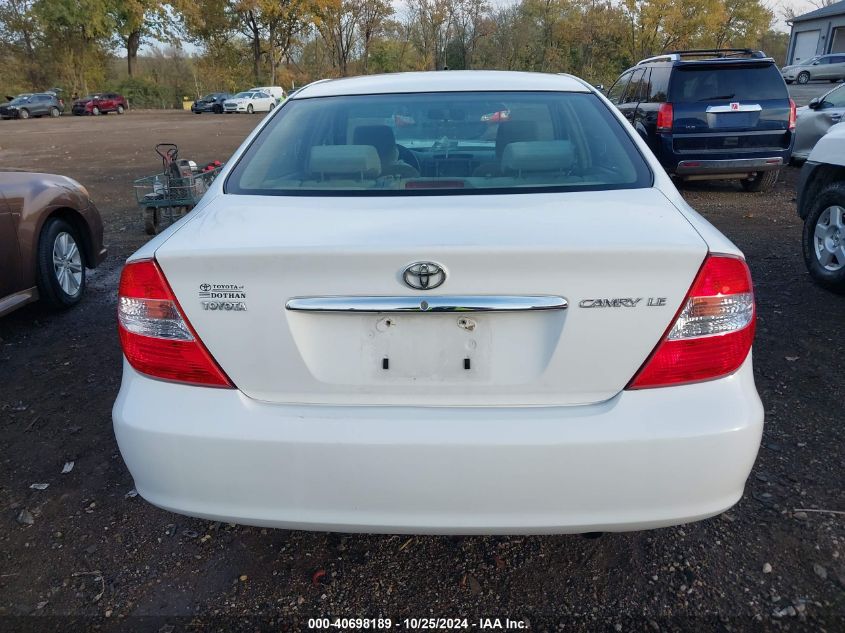 2004 Toyota Camry Le/Xle VIN: JTDBE32K440299380 Lot: 40698189