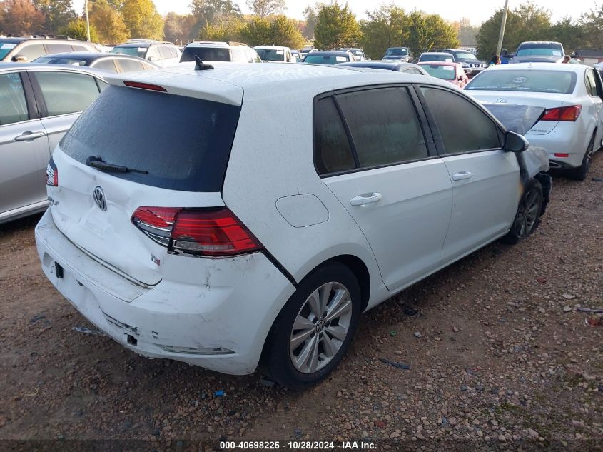 2018 Volkswagen Golf S/Se VIN: 3VWG17AU1JM254740 Lot: 40698225