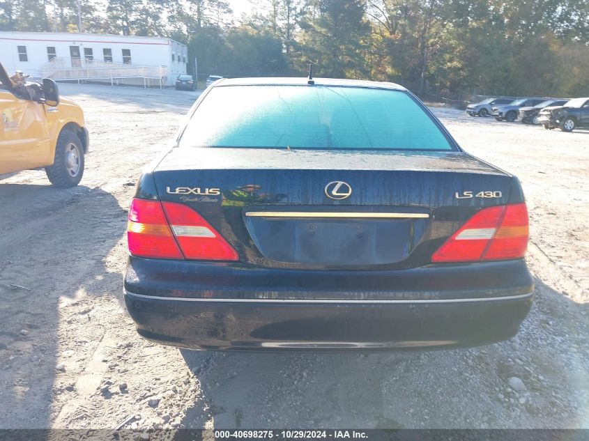 2001 Lexus Ls 430 VIN: JTHBN30F410002768 Lot: 40698275