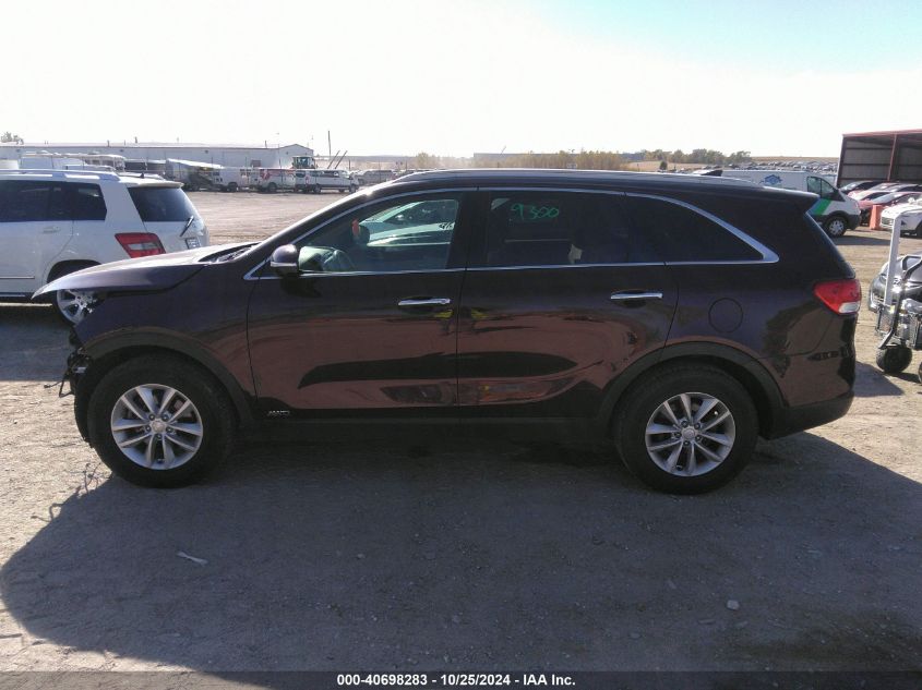 2018 Kia Sorento 2.4L Lx VIN: 5XYPGDA36JG380242 Lot: 40698283