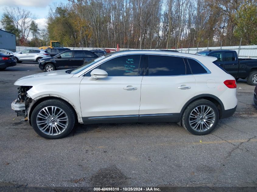 2016 Lincoln Mkx Reserve VIN: 2LMTJ8LR3GBL28279 Lot: 40698310