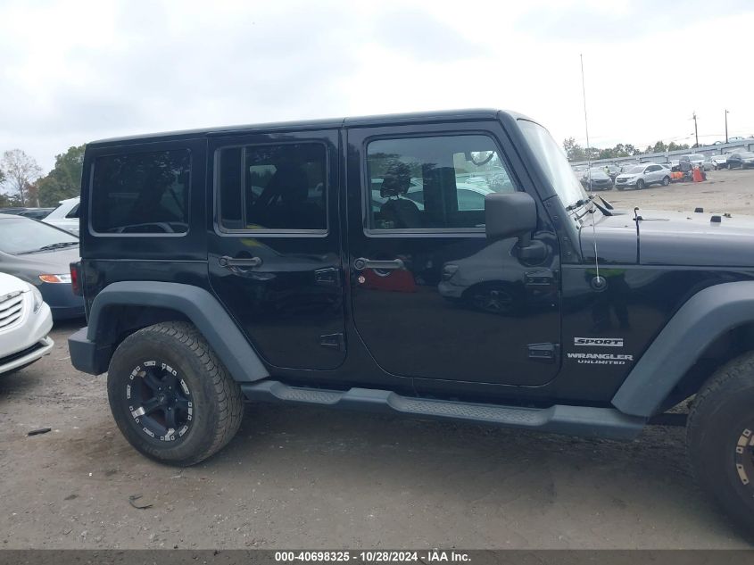 2014 Jeep Wrangler Unlimited Sport VIN: 1C4BJWDG0EL139311 Lot: 40698325