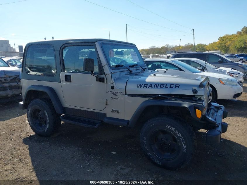 2000 Jeep Wrangler Sport VIN: 1J4FA49S2YP711859 Lot: 40698383