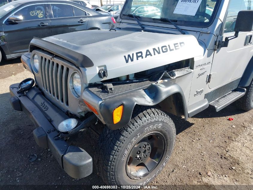 2000 Jeep Wrangler Sport VIN: 1J4FA49S2YP711859 Lot: 40698383