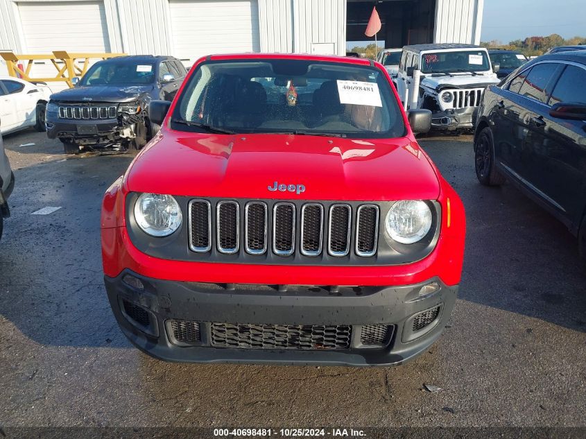 2018 Jeep Renegade Sport 4X4 VIN: ZACCJBAB7JPH78278 Lot: 40698481