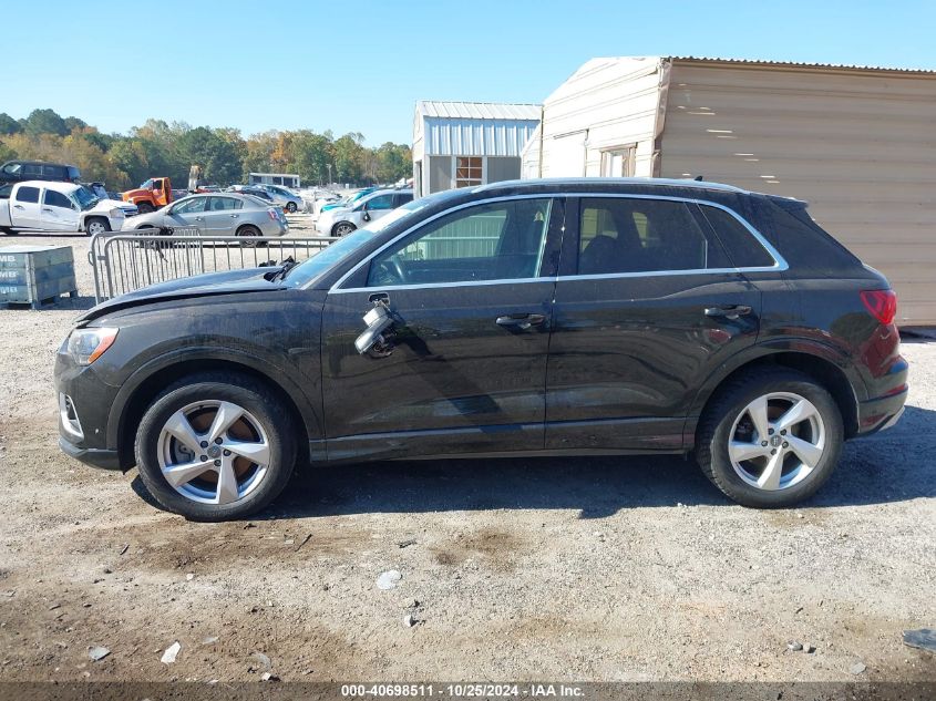 2020 Audi Q3 Premium 45 Tfsi Quattro Tiptronic VIN: WA1AECF39L1022788 Lot: 40698511