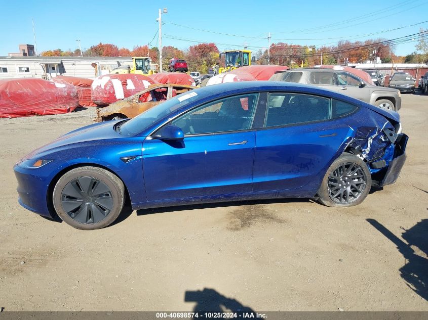 2024 Tesla Model 3 Long Range Dual Motor All-Wheel Drive VIN: 5YJ3E1EB1RF813148 Lot: 40698574