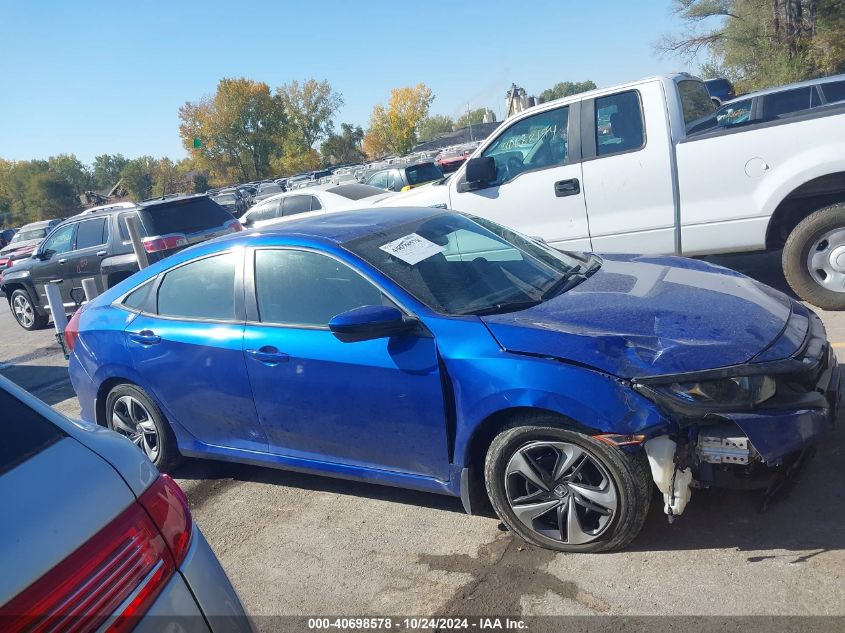 2019 Honda Civic Lx VIN: 2HGFC2F60KH587308 Lot: 40698578