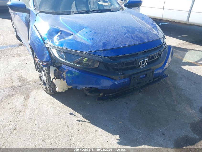 2019 Honda Civic Lx VIN: 2HGFC2F60KH587308 Lot: 40698578