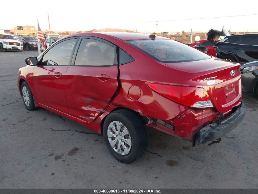 VIN KMHCT4AE7GU046638 2016 Hyundai Accent, SE no.3