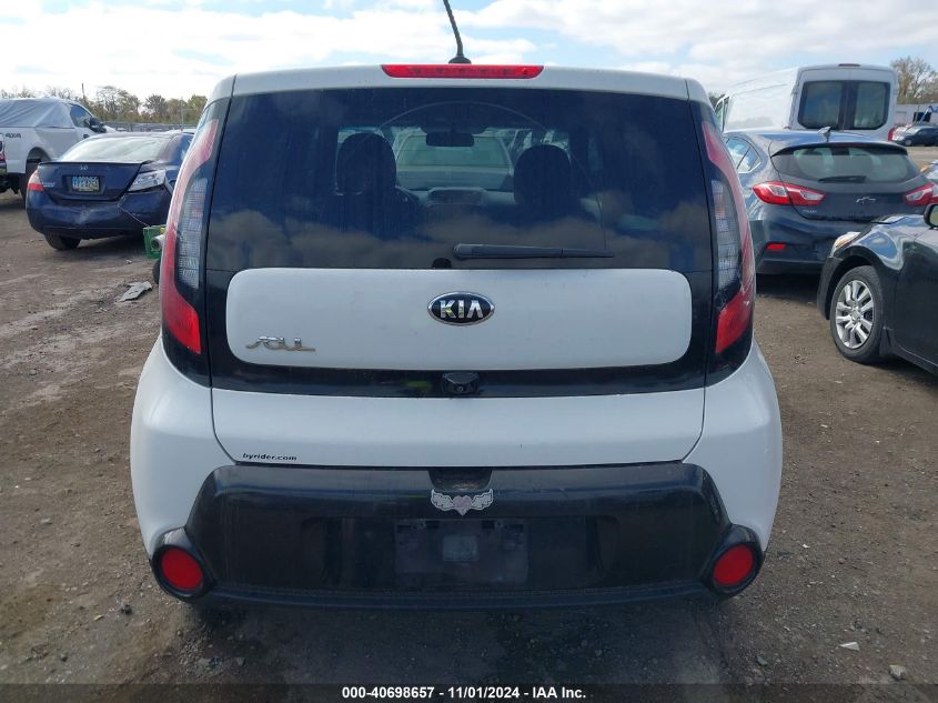 2016 Kia Soul + VIN: KNDJP3A56G7248766 Lot: 40698657