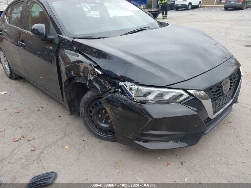 2020 Nissan Sentra S Xtronic Cvt VIN: 3N1AB8BV4LY274417 Lot: 40698667