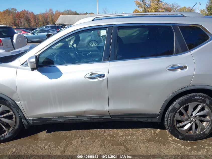 2016 Nissan Rogue Sl VIN: KNMAT2MV6GP735855 Lot: 40698672