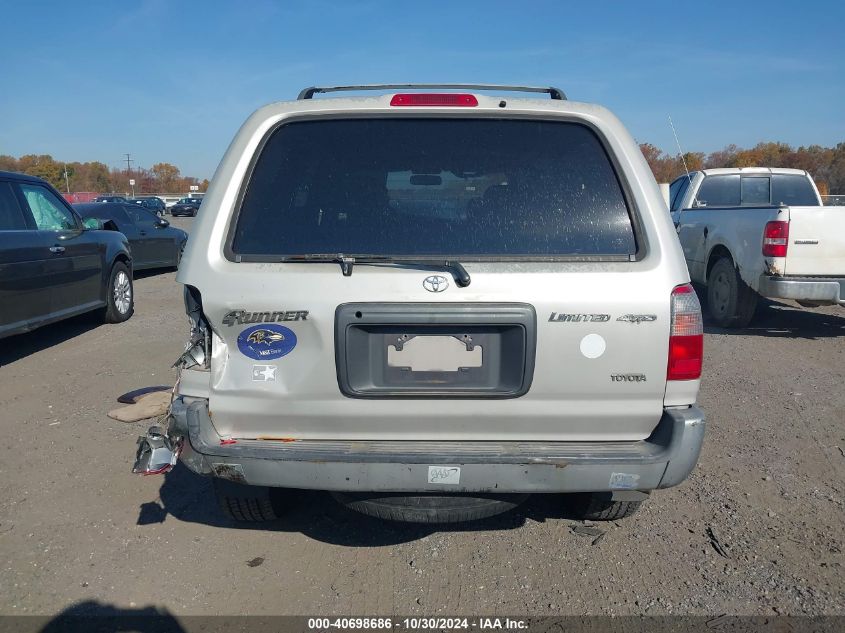 1999 Toyota 4Runner Limited V6 VIN: JT3HN87R5X9020553 Lot: 40698686