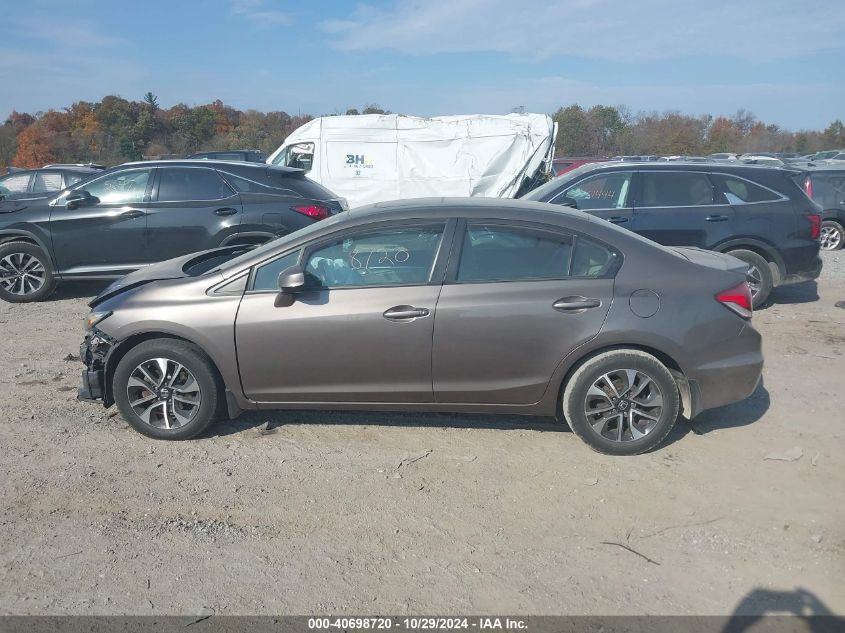 2013 Honda Civic Ex VIN: 2HGFB2F89DH502327 Lot: 40698720