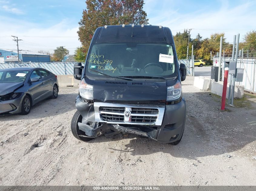 2018 Ram Promaster 3500 Cargo Van High Roof 159 Wb Ext VIN: 3C6URVJG9JE160071 Lot: 40698806