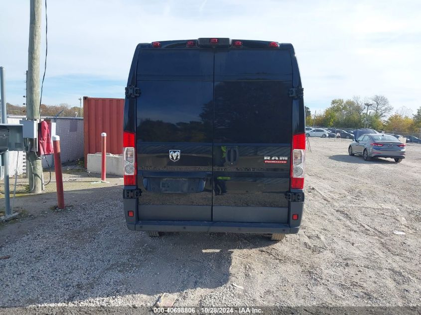 2018 Ram Promaster 3500 Cargo Van High Roof 159 Wb Ext VIN: 3C6URVJG9JE160071 Lot: 40698806