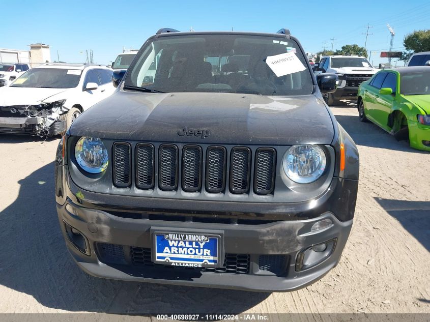 2018 Jeep Renegade Altitude 4X4 VIN: ZACCJBBB3JPG80072 Lot: 40698927