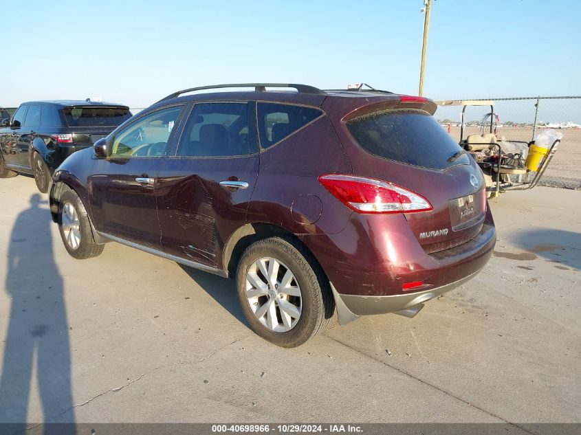 2013 Nissan Murano Sl VIN: JN8AZ1MU8DW208714 Lot: 40698966