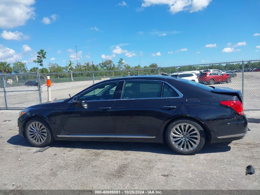 2018 Genesis G90 3.3T Premium VIN: KMHG34JA2JU042454 Lot: 40699081