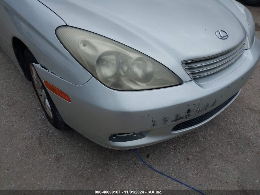 2004 Lexus Es 330 VIN: JTHBA30G240017813 Lot: 40699107