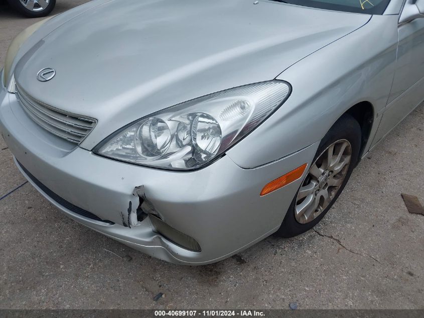 2004 Lexus Es 330 VIN: JTHBA30G240017813 Lot: 40699107